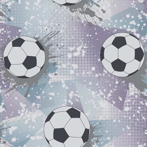 14091 Football Frenzy Lilac Silver Thumbnail