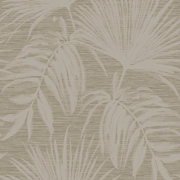 66221 Grasscloth Leaf Taupe