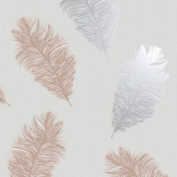 Astonia Feather Grey Rose Gold – Holden Decor