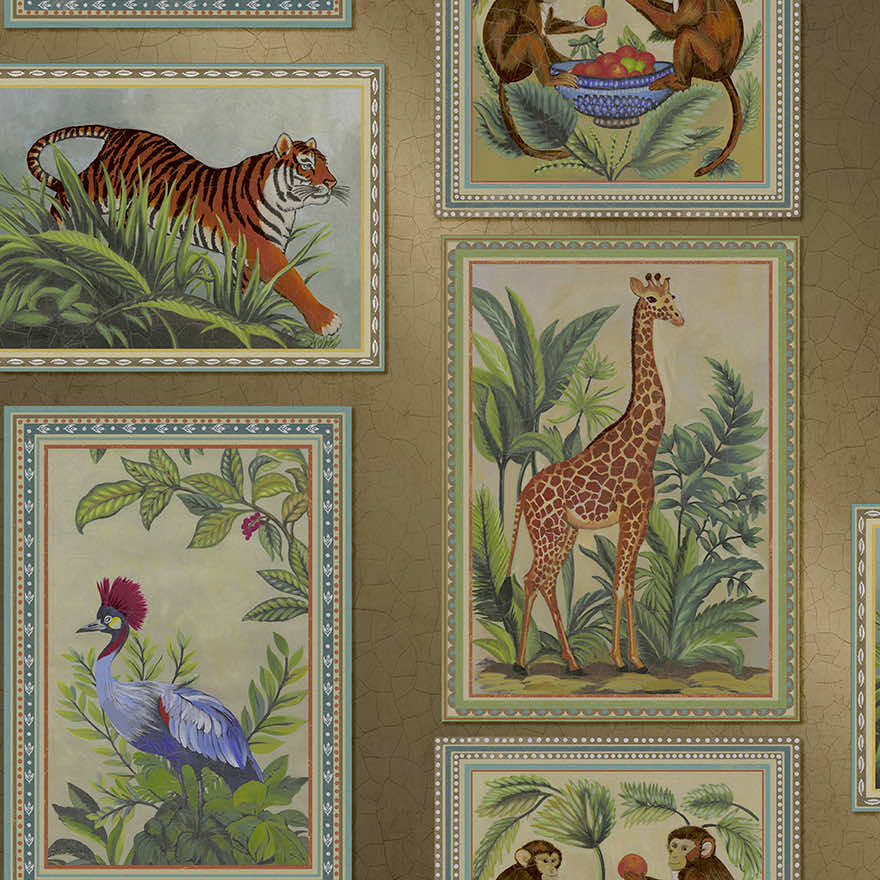 92010 Menagerie Gold Metallic Shine