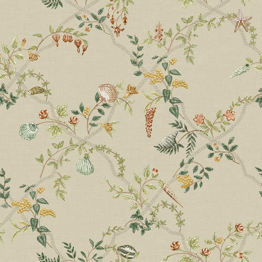 92072 Marina Coral Beige Green Thumbnail