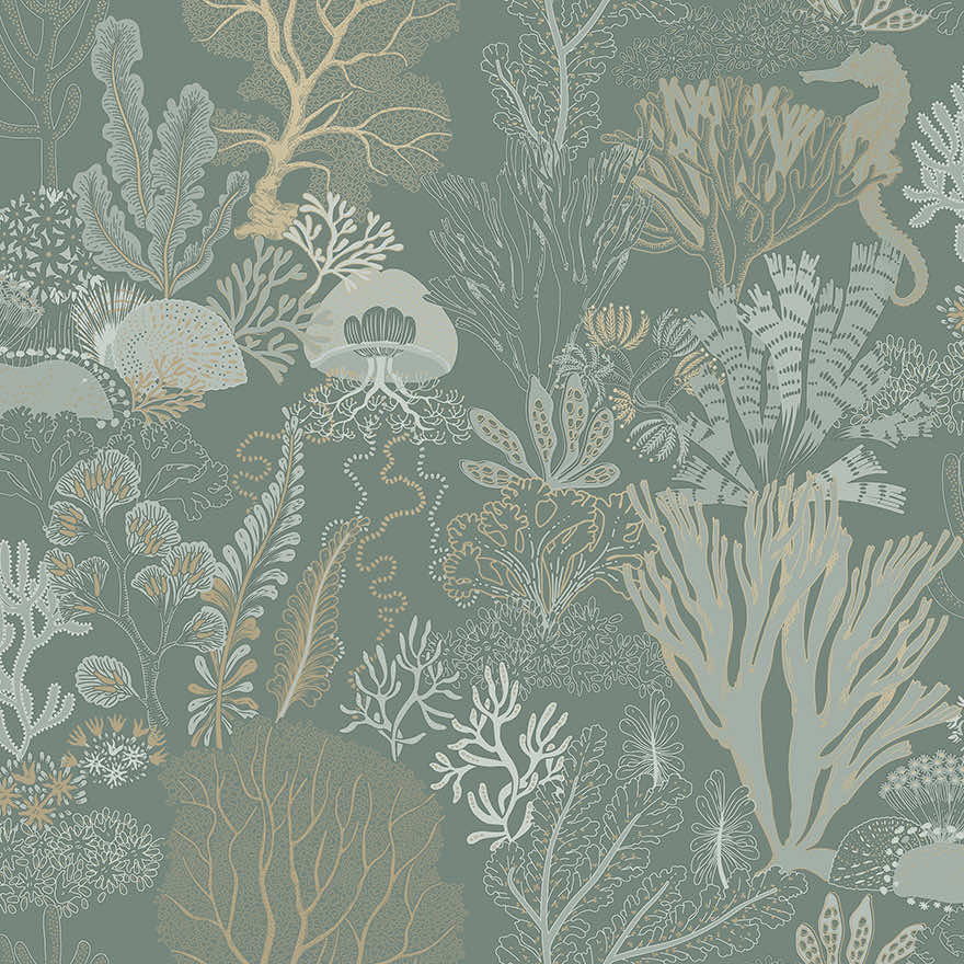 92082 Nautilus Aqua Gold Metallic Shine Thumbnail