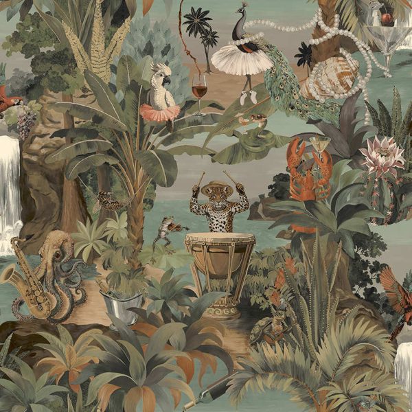 92092 Sunset Carnival Aqua Coral Thumbnail