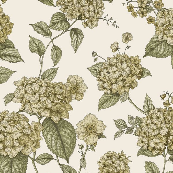 92122 Hortensia Ochre Green Thumbnail