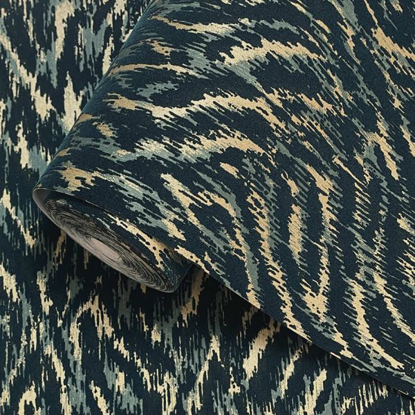 99580 Ondine Flock Teal rollshot